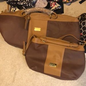 Joy Mangano large rolling luggage set